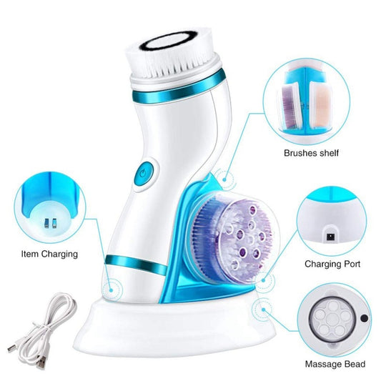 4 in 1 Electric Facial Cleansing Brush