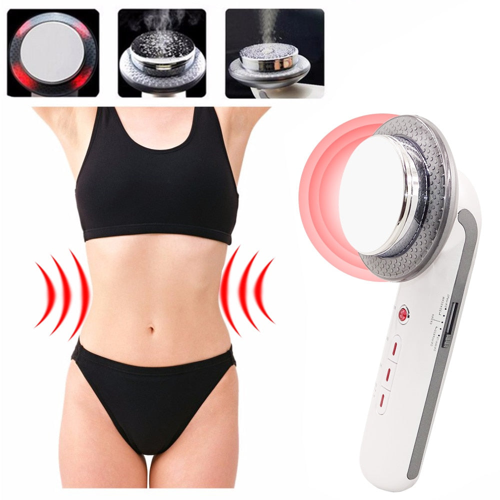 Face Reduction 3 in 1 EMS Infrared Ultrasonic body Massager Anti cellulite Fat Burner Weight Loss Infrared Slimming Machine Lift