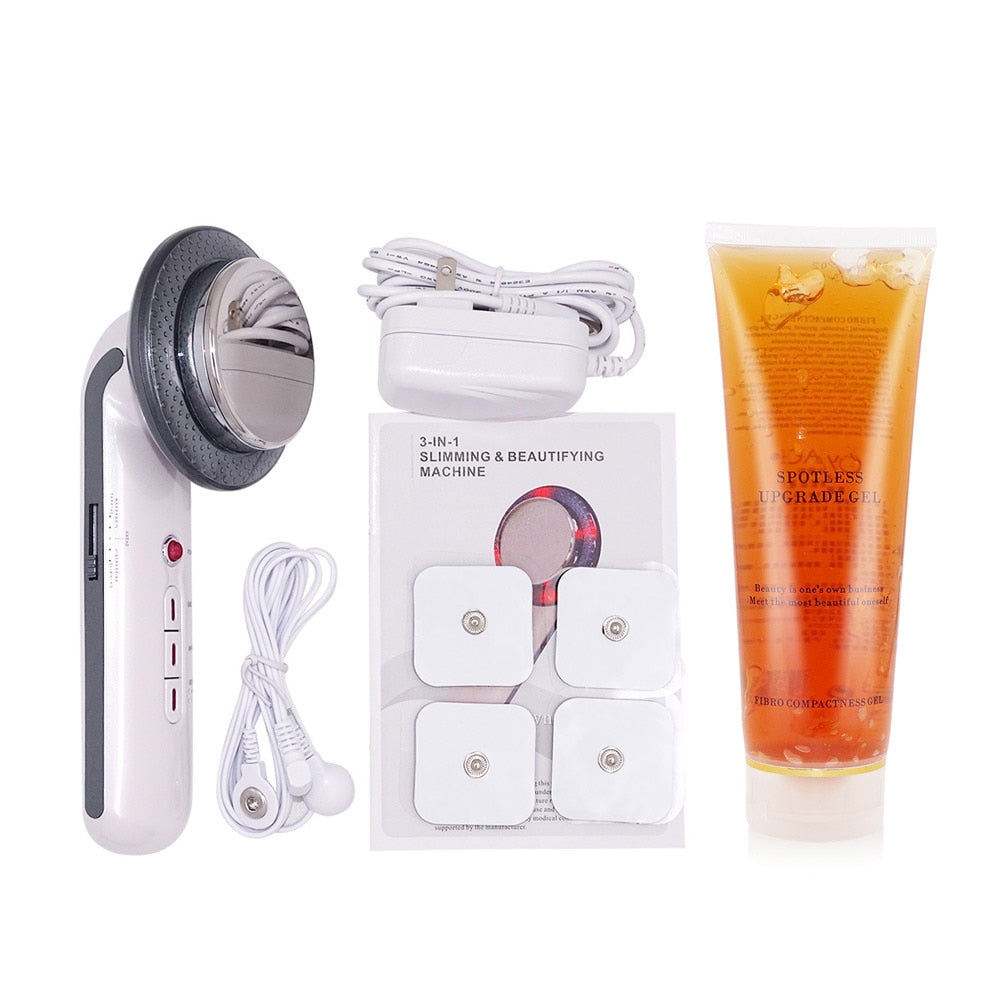 Face Reduction 3 in 1 EMS Infrared Ultrasonic body Massager Anti cellulite Fat Burner Weight Loss Infrared Slimming Machine Lift